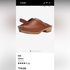 MIS Alma Swedish Clogs Size 7